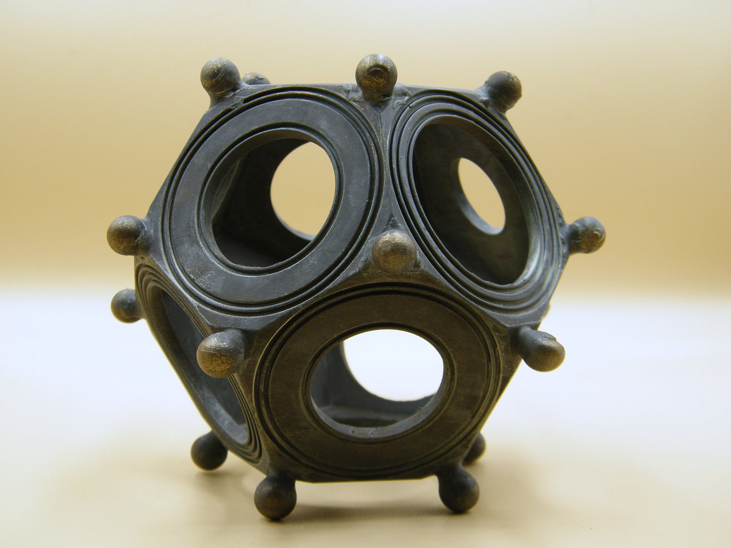 Custom made resin replica of Roman Dodecahedron. Natural size. Decoration - GB-3D