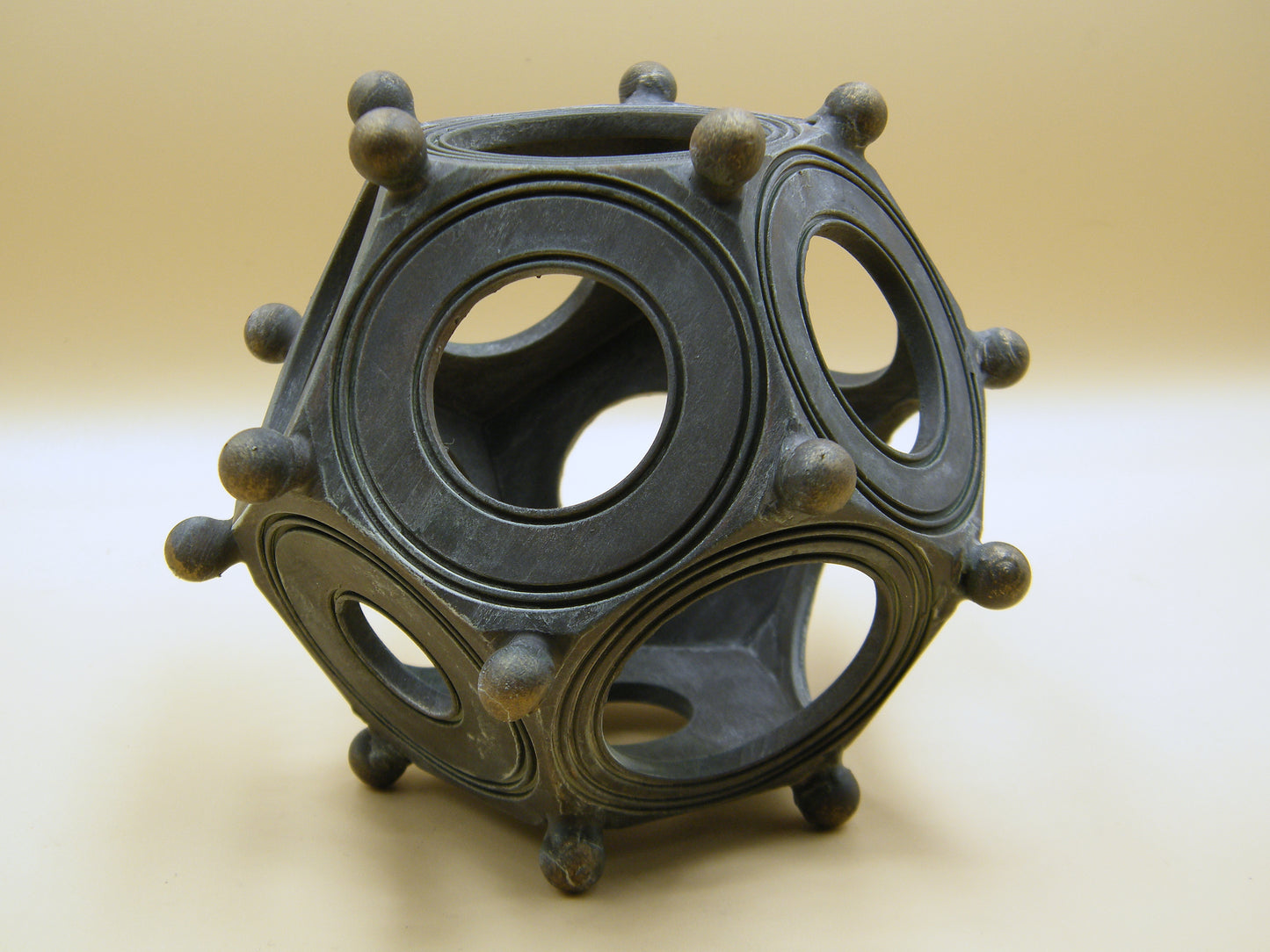 Custom made resin replica of Roman Dodecahedron. Natural size. Decoration - GB-3D