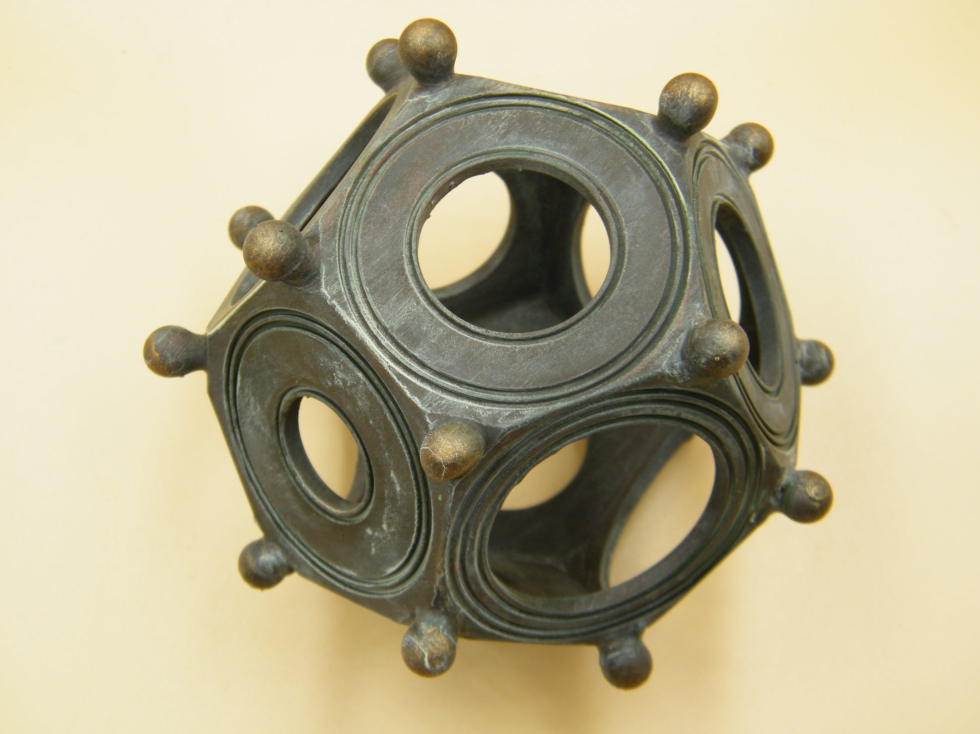Custom made resin replica of Roman Dodecahedron. Natural size. Decoration - GB-3D
