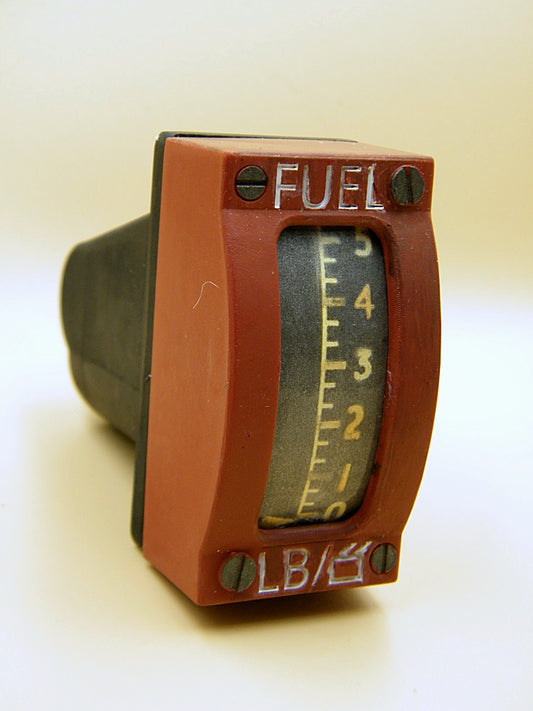 British RAF Spitfire Hurricane WW2 - fuel pressure gauge control panel - replica