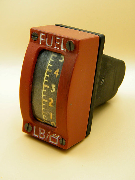 British RAF Spitfire Hurricane WW2 - fuel pressure gauge control panel - replica